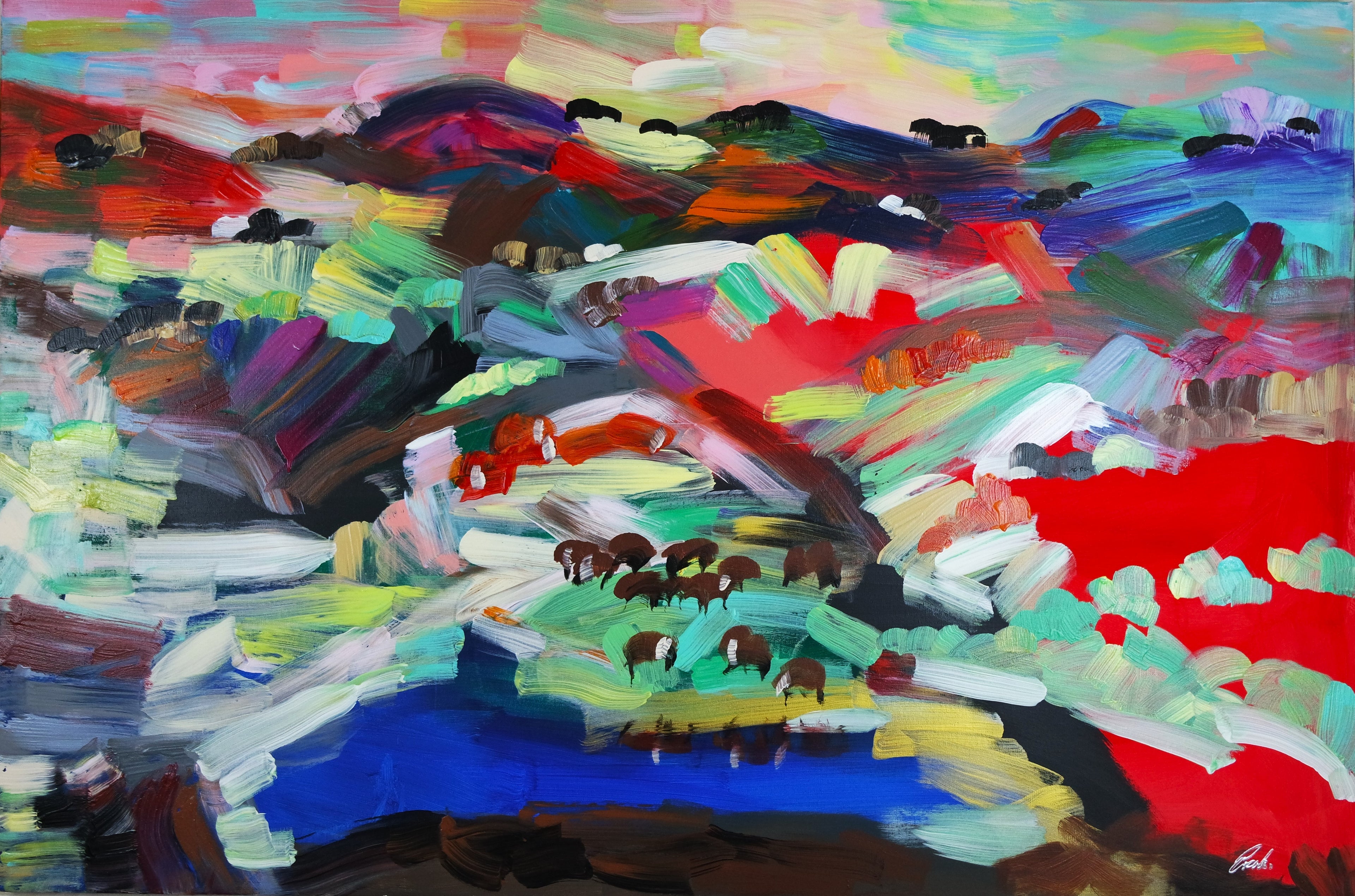 XL Colourful Landscape 5152