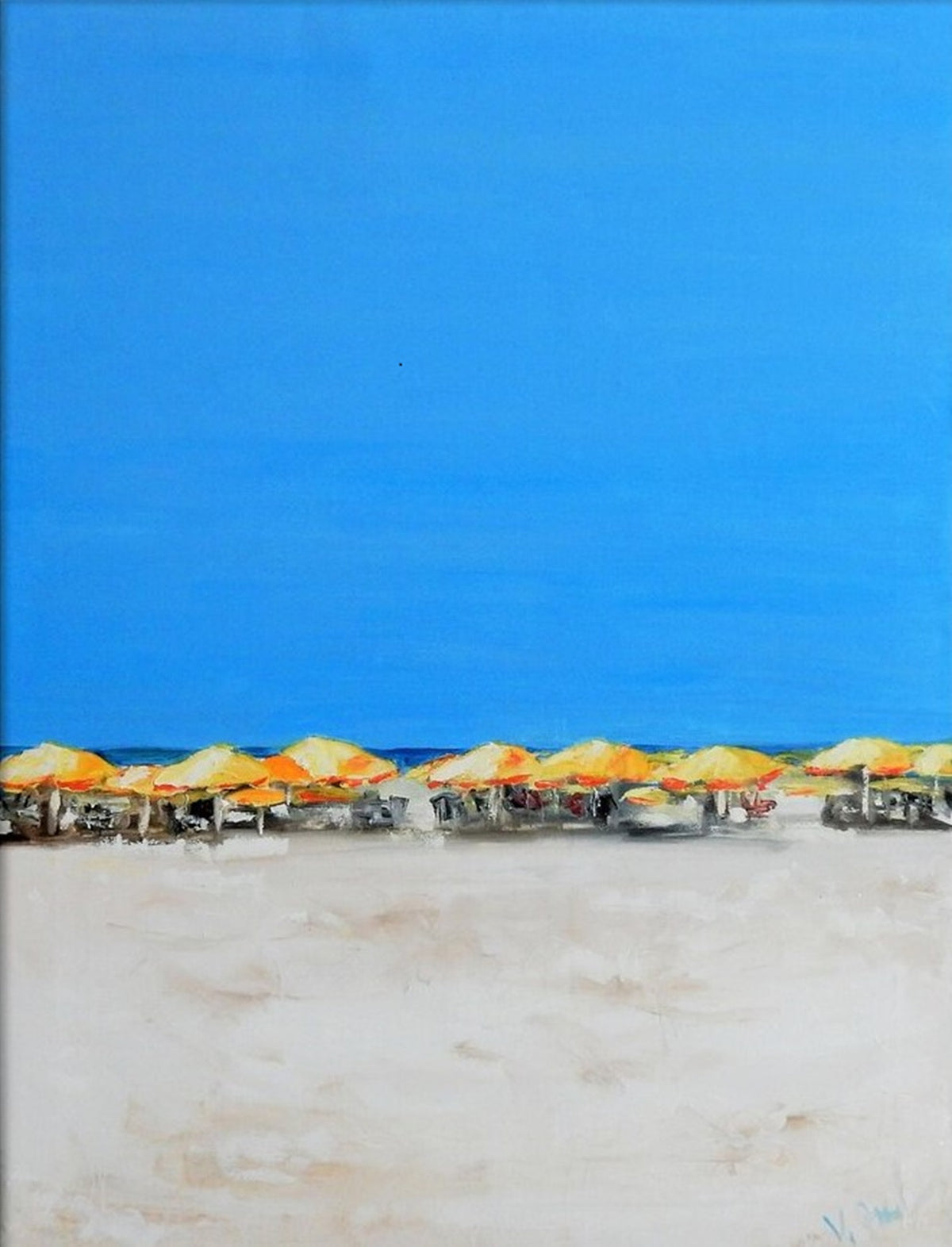 Yellow parasols.