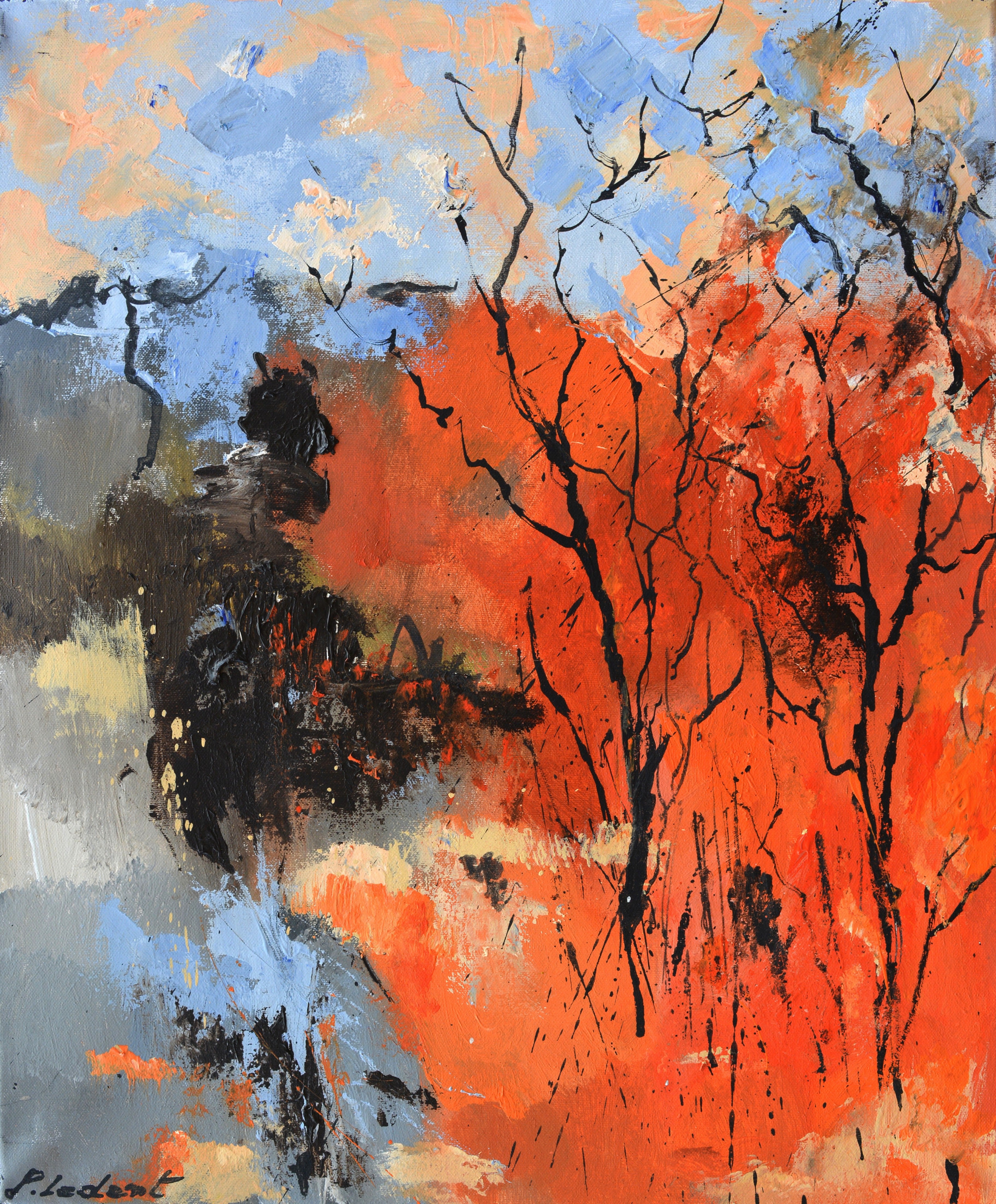 Abstract autumn landscape