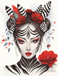 "Zebra Woman" Award-Winning Artwork – 5th Place Winner in "Pop Art" Category, Art Collectors Choice Awards 2025