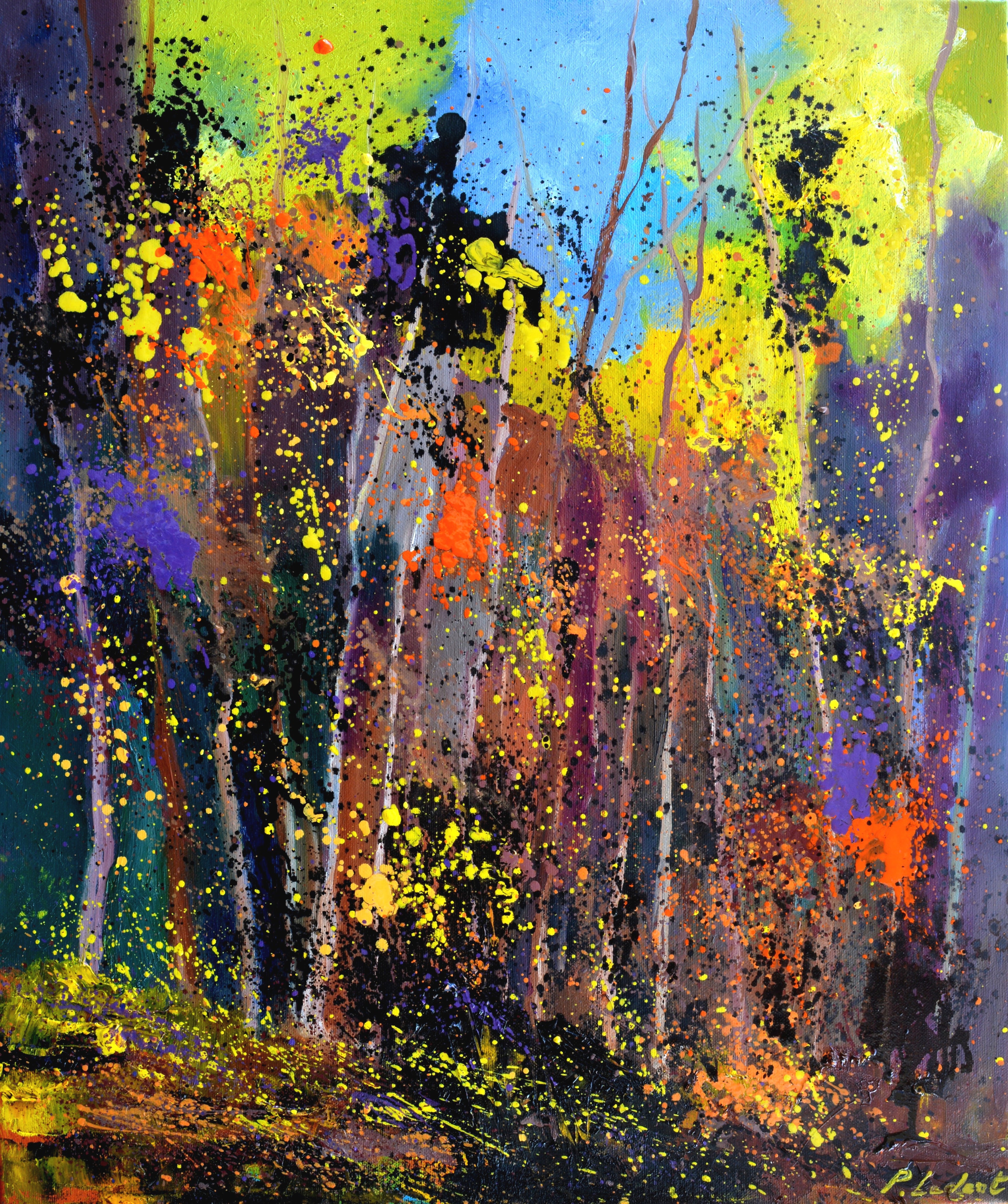 Dancing autumn leaves