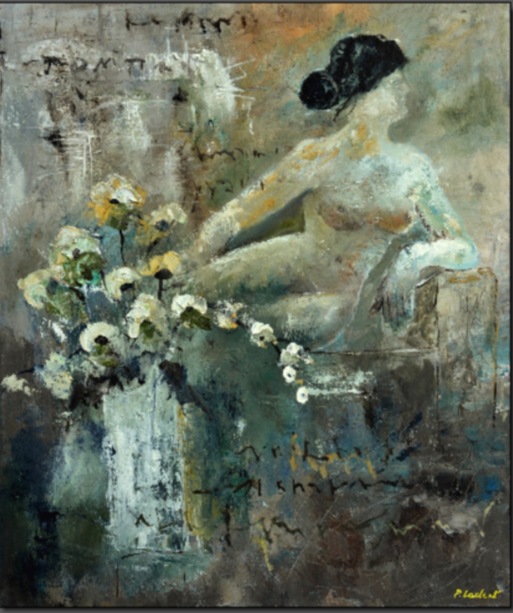 The lazy afternoon of Roman lady